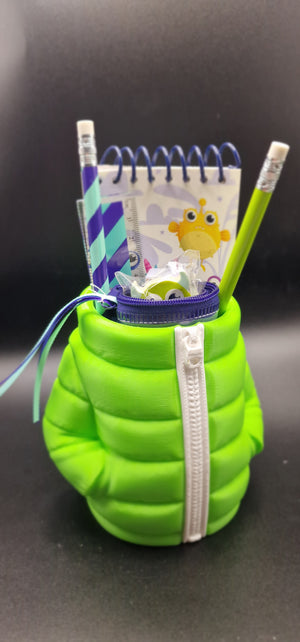 Puffer Jacket Style Can Or Trinket Holder