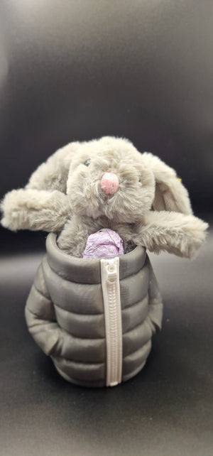 Puffer Jacket Style Can Or Trinket Holder