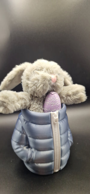 Puffer Jacket Style Can Or Trinket Holder