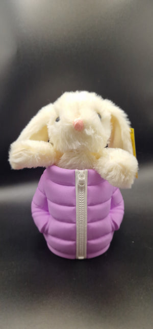 Puffer Jacket Style Can Or Trinket Holder