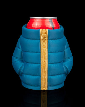 Puffer Jacket Style Can Or Trinket Holder