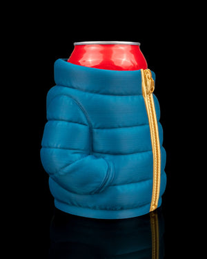 Puffer Jacket Style Can Or Trinket Holder