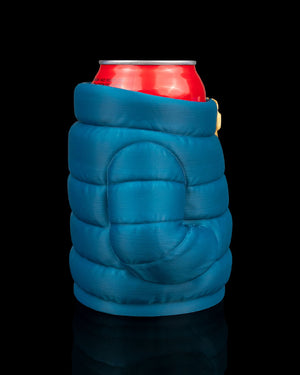 Puffer Jacket Style Can Or Trinket Holder