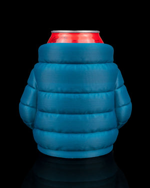 Puffer Jacket Style Can Or Trinket Holder