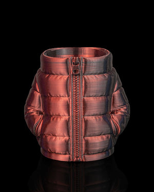 Puffer Jacket Style Can Or Trinket Holder