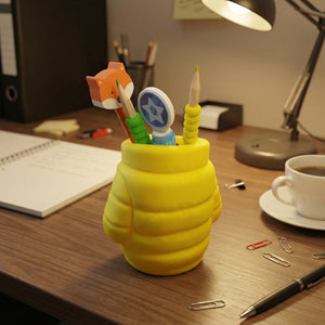 Puffer Jacket Style Can Or Trinket Holder